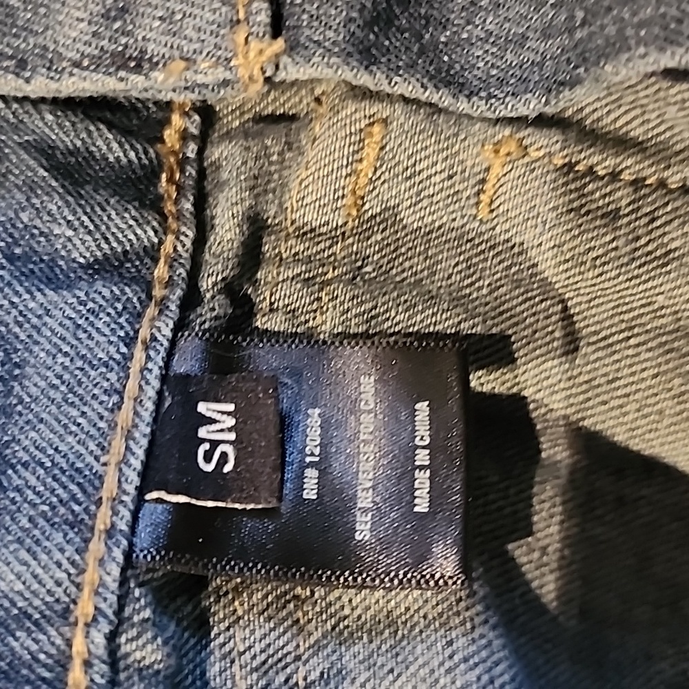 NWT Social Collision Denim Ruffled Mini Skirt - Picture 4 of 6